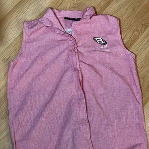 Chase Authentics Dale Earnhardt Jr Womens Button Up Down Shirt Large Nascar